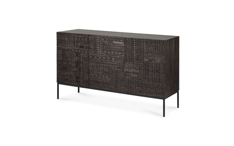 ETHNICRAFT DARK TEAK TABWA SIDEBOARD-3 DOORS 150 