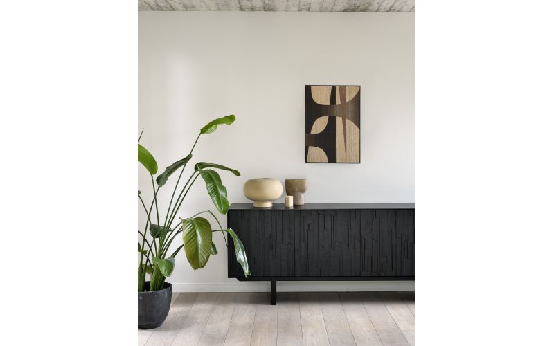 ETHNICRAFT TEAK MOSAIC SIDEBOARD-3 DOORS 170x45x82