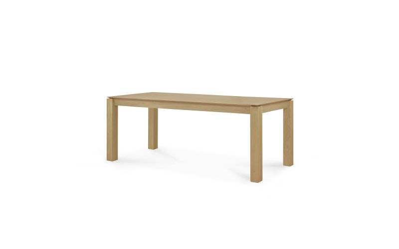 ETHNICRAFT OAK SLICE DINING TABLE 220x100x76