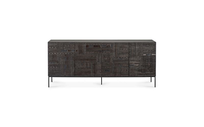 ETHNICRAFT DARK TEAK TABWA SIDEBOARD-4 DOORS 200 