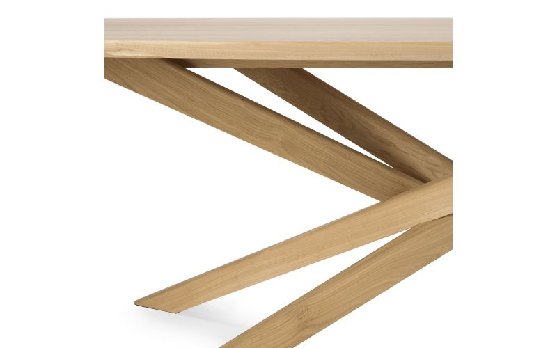 ETHNICRAFT OAK MIKADO OVAL DINING TABLE 267x138x76