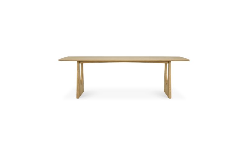 ETHNICRAFT OAK GEOMETRIC DINING TABLE 250x100x76