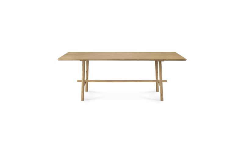 ETHNICRAFT OAK X DINING TABLE 224x100x76