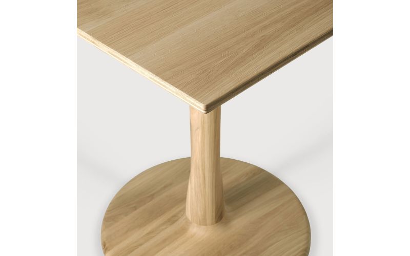 ETHNICRAFT OAK TORSION SQUARE DINING TABLE 70x70