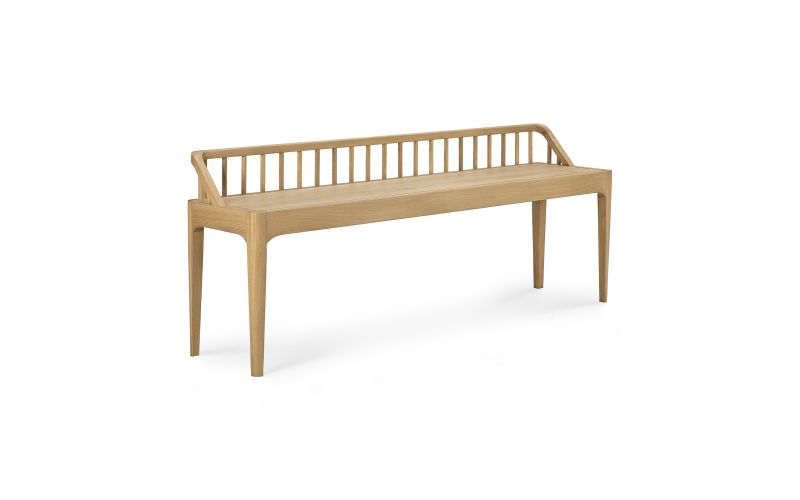 ETHNICRAFT OAK SPINDLE BENCH 150x35x60