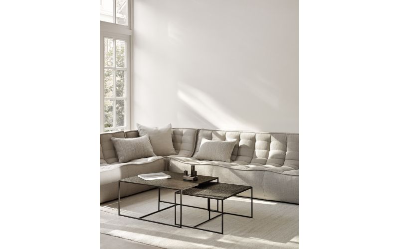 ETHNICRAFT NESTING PENTAGON COFFEE TABLE - WHISKY