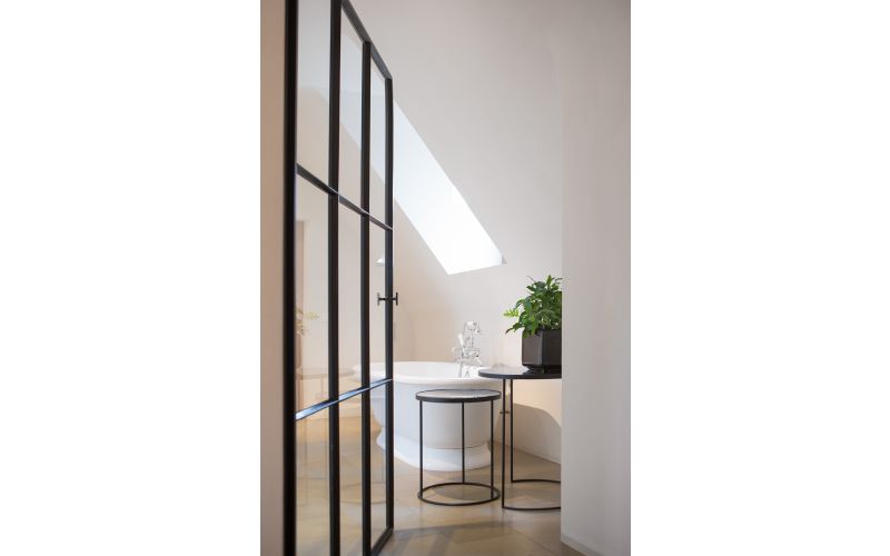 ETHNICRAFT NESTING SIDE TABLE SET OF 2 - CHARCOAL