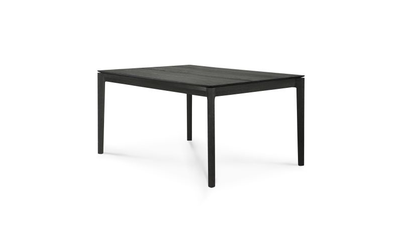 ETHNICRAFT BLACK OAK BOK DINING TABLE 140x80x76