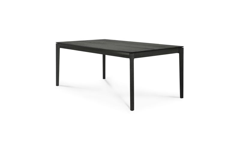 ETHNICRAFT BLACK OAK BOK DINING TABLE 220x95x76