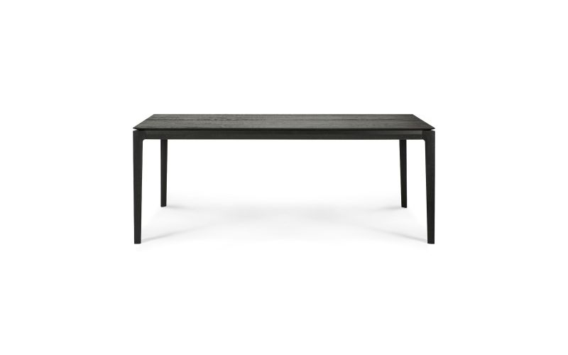 ETHNICRAFT BLACK OAK BOK DINING TABLE 200x95x76