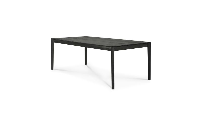 ETHNICRAFT BLACK OAK BOK DINING TABLE 200x95x76