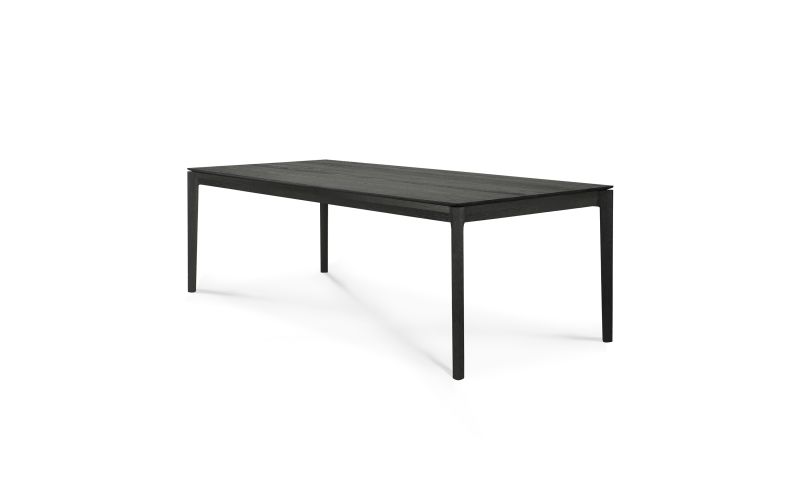ETHNICRAFT BLACK OAK BOK DINING TABLE 240x100x76