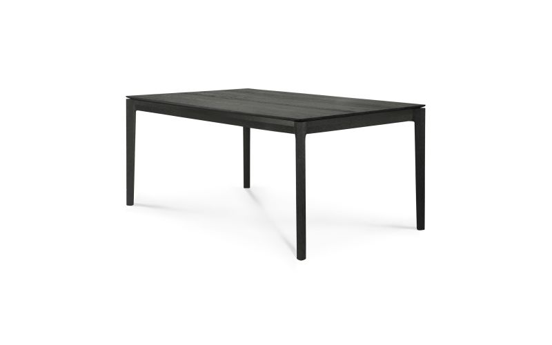 ETHNICRAFT BLACK OAK BOK DINING TABLE 160x80x76