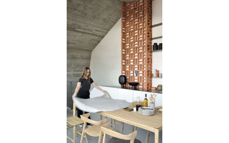 ETHNICRAFT OAK BOK UITSCHUIFTAFEL 160-240x90x76