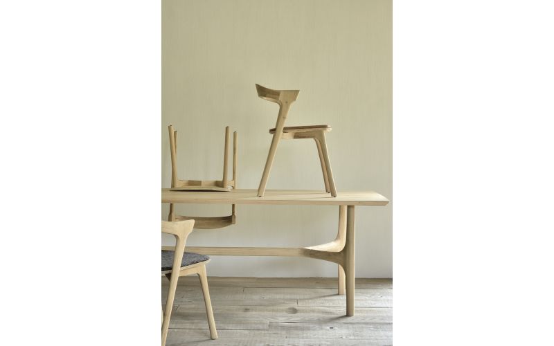 ETHNICRAFT OAK OIL BOK DINING CHAIR 50x54x76 51490