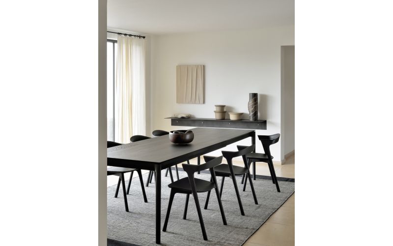 ETHNICRAFT BLACK BOK UITSCHUIFTAFEL 140-220x90x76 51542