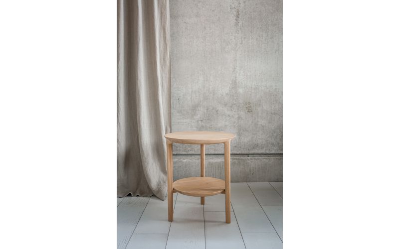 ETHNICRAFT OAK BOK SIDE TABLE 43x43x50