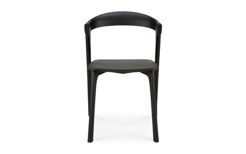 ETHNICRAFT BLACK OAK BOK DINING CHAIR 50x54x76
