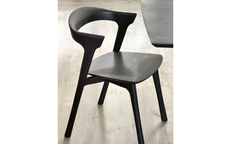 ETHNICRAFT BLACK OAK BOK DINING CHAIR 50x54x76 51491