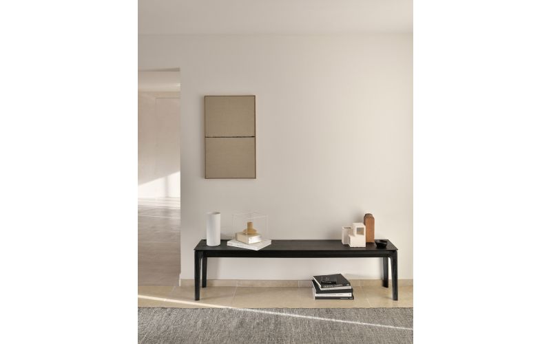 ETHNICRAFT BLACK OAK BOK BENCH 146x35x46 51536