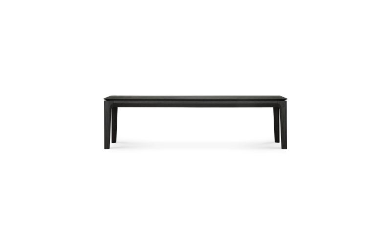 ETHNICRAFT BLACK OAK BOK BENCH 166x35x46 
