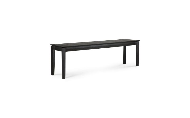 ETHNICRAFT BLACK OAK BOK BENCH 166x35x46 