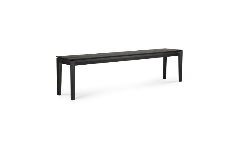 ETHNICRAFT BLACK OAK BOK BENCH 186x35x46 