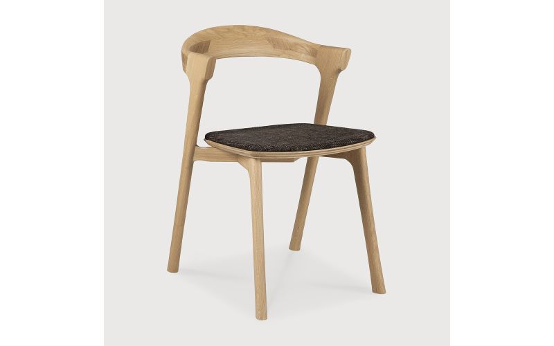 ETHNICRAFT OAK BOK DINING CHAIR - DARK BROWN 