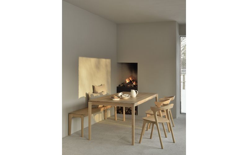 ETHNICRAFT OAK OIL BOK DINING TABLE 160x80x76 51495