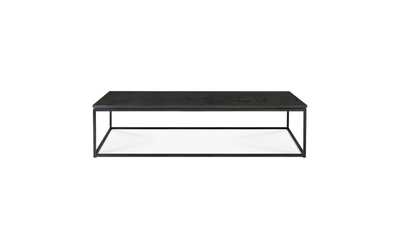 ETHNICRAFT THIN BLACK COFFEE TABLE 120x70x30