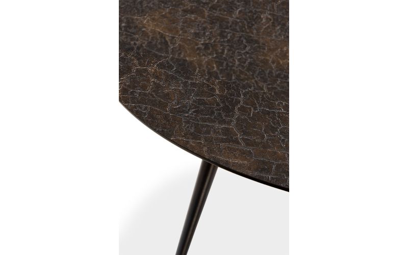 ETHNICRAFT LUNA COFFEE TABLE - LAVA WHISKY 50x50