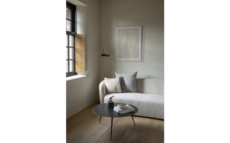 ETHNICRAFT LUNA COFFEE TABLE - LAVA BLACK 80x80x35