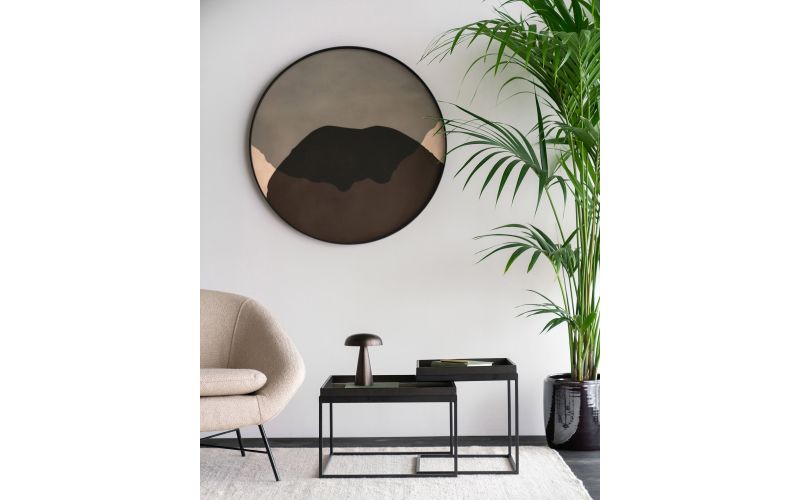  ETHNICRAFT TRAY SQUARE COFFEE TABLE SET 52x52x31