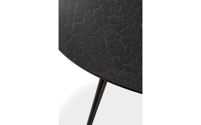 ETHNICRAFT LUNA COFFEE TABLE - LAVA BLACK 50x50x45