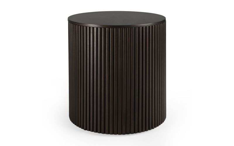 ETHNICRAFT ROLLER MAX ROUND SIDE TABLE 40x40x40