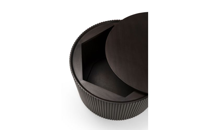 ETHNICRAFT ROLLER MAX ROUND SIDE TABLE 40x40x40