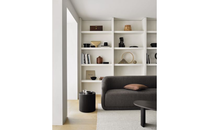 ETHNICRAFT ROLLER MAX ROUND SIDE TABLE 40x40x40