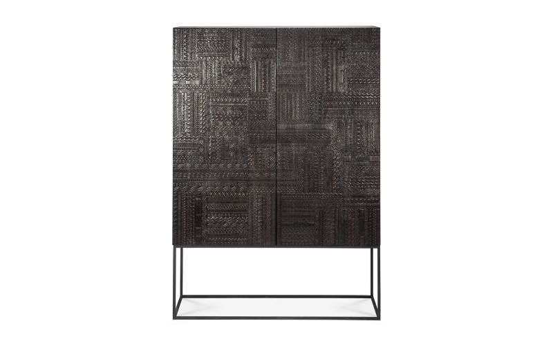 ETHNICRAFT TABWA STORAGE CUPBOARD 2 DOORS/2DRAWERS