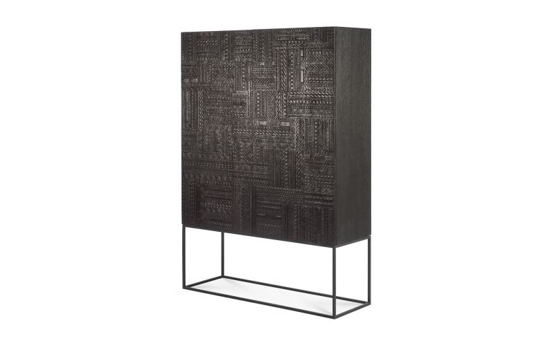 ETHNICRAFT TABWA STORAGE CUPBOARD 2 DOORS/2DRAWERS