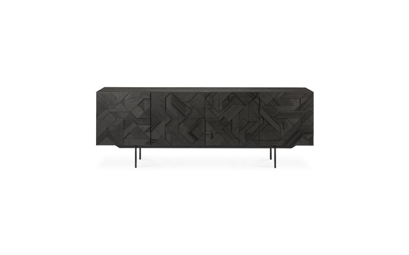 ETHNICRAFT GRAPHIC SIDEBOARD-4 DOORS 224x45x80