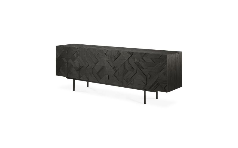 ETHNICRAFT GRAPHIC SIDEBOARD-4 DOORS 224x45x80