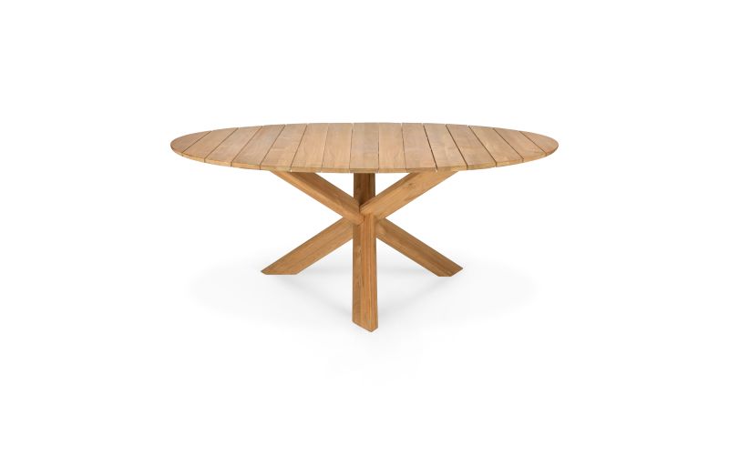 ETHNICRAFT TEAK CIRCLE OUTDOOR DINING TABLE 163