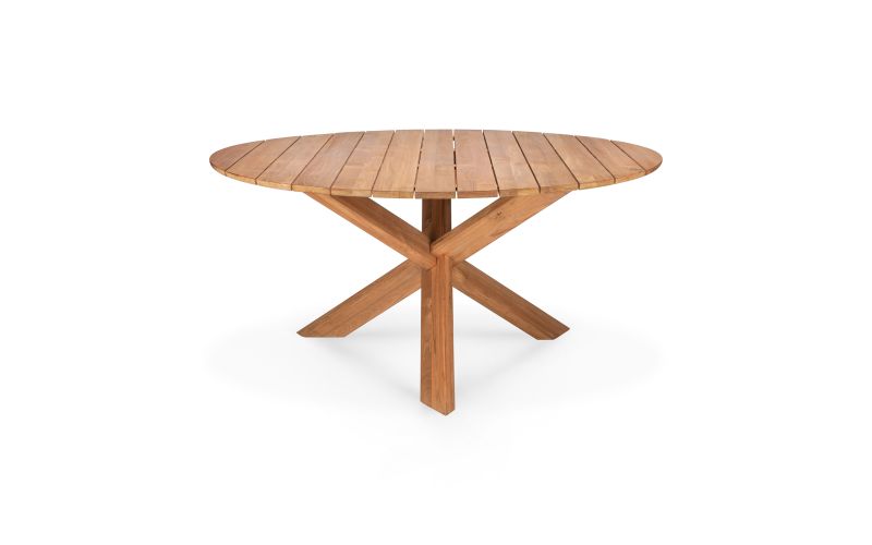 ETHNICRAFT TEAK CIRCLE OUTDOOR DINING TABLE 136