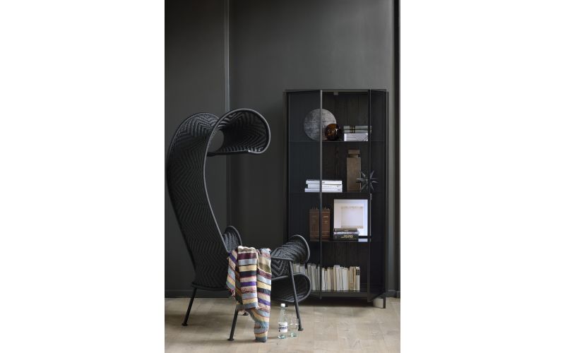 ETHNICRAFT ANDERS STORAGE CUPBOARD 2DOORS-3SHELVES