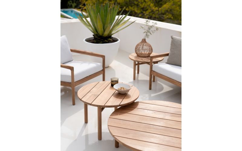 ETHNICRAFT TEAK QUATRO OUTDOOR COFFEE TABLE 95x95
