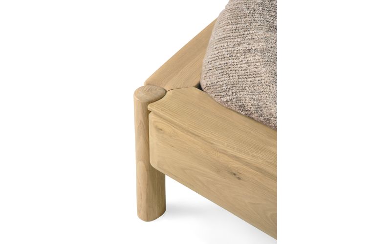 PI BED - OAK - CLOUD FABRIC - MATTRESS 160X200 