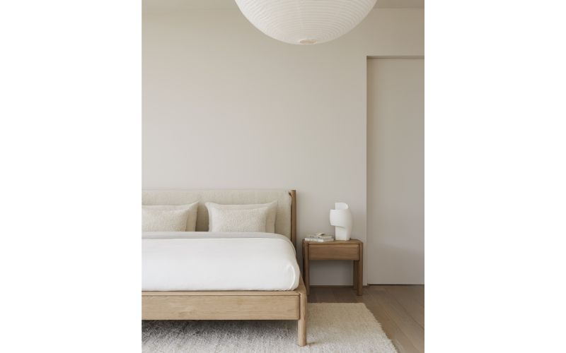 PI BED - OAK - CLOUD FABRIC - MATTRESS 160X200 - WITHOUT SLATS -  182 X 222 X 105 52071