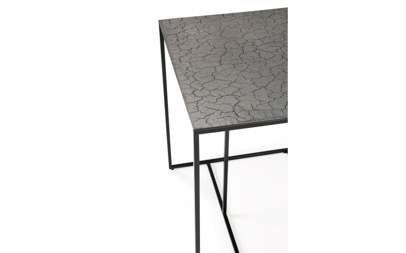 ETHNICRAFT TRIPTIC SIDE TABLE -LAVA TAUPE 45x40x51