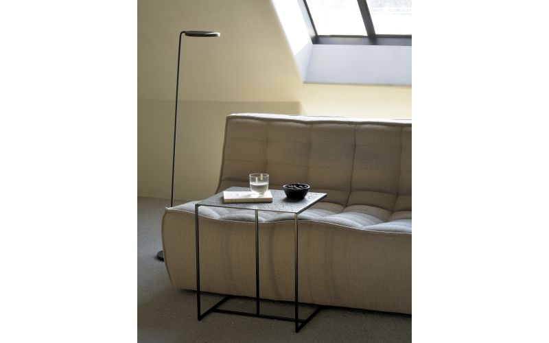 ETHNICRAFT TRIPTIC SIDE TABLE -LAVA TAUPE 45x40x51