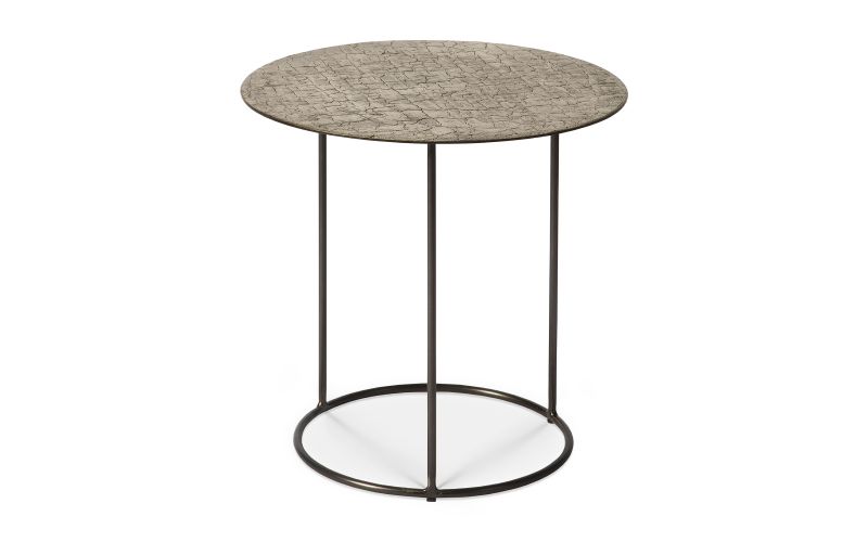 ETHNICRAFT CELESTE SIDE TABLE -LAVA TAUPE 45x45x43